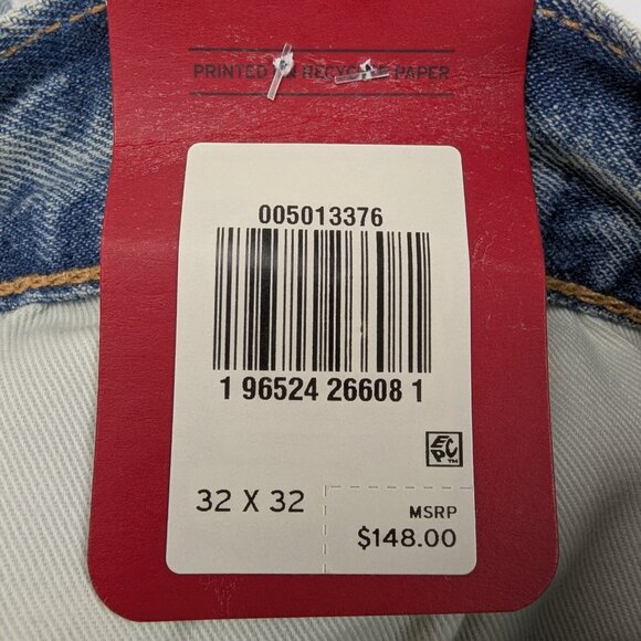 Levis 501 Original 32x32 Men's Straight Leg 150th Anniversary Button Fly New Tag - Picture 11 of 13